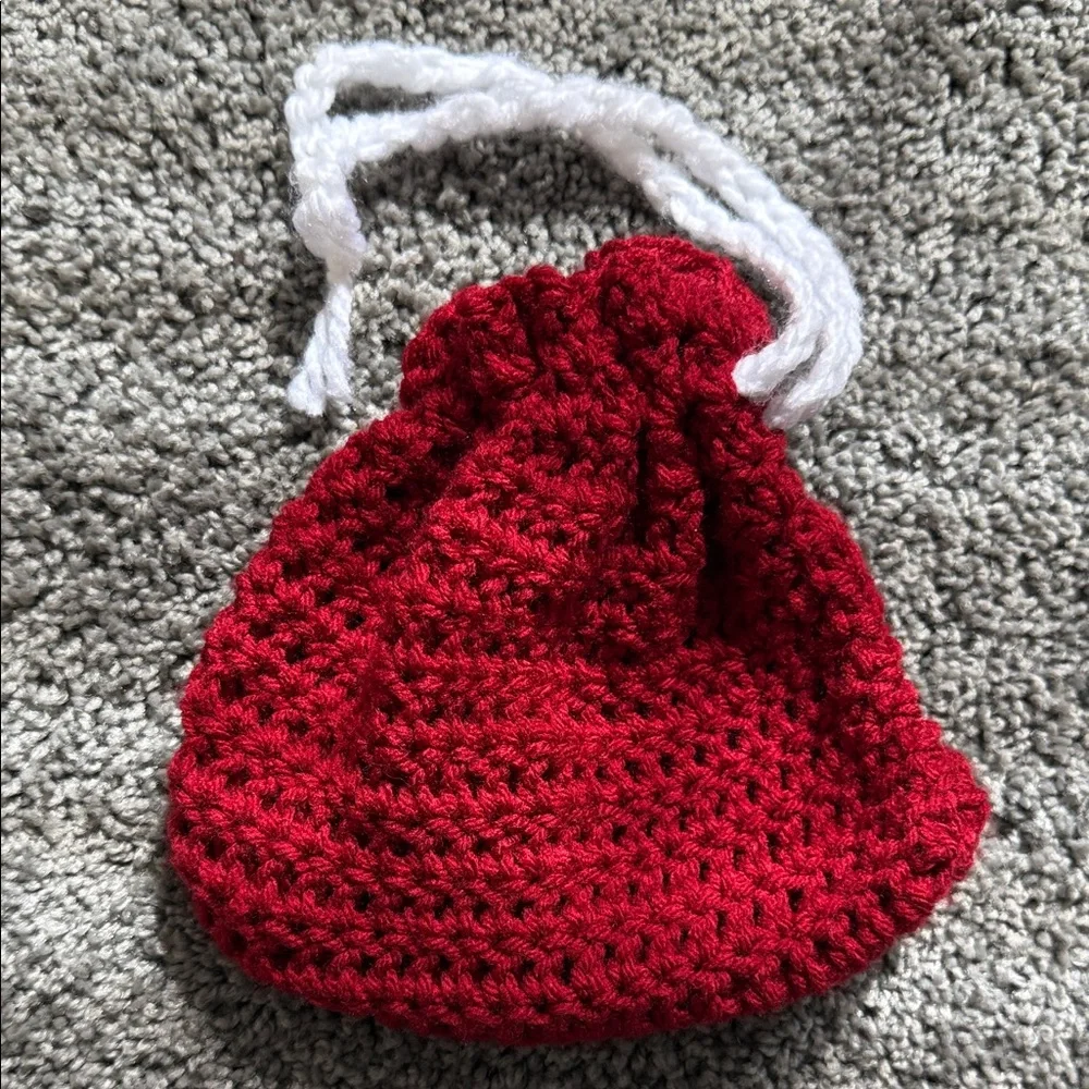 Crochet Drawstring Pouch